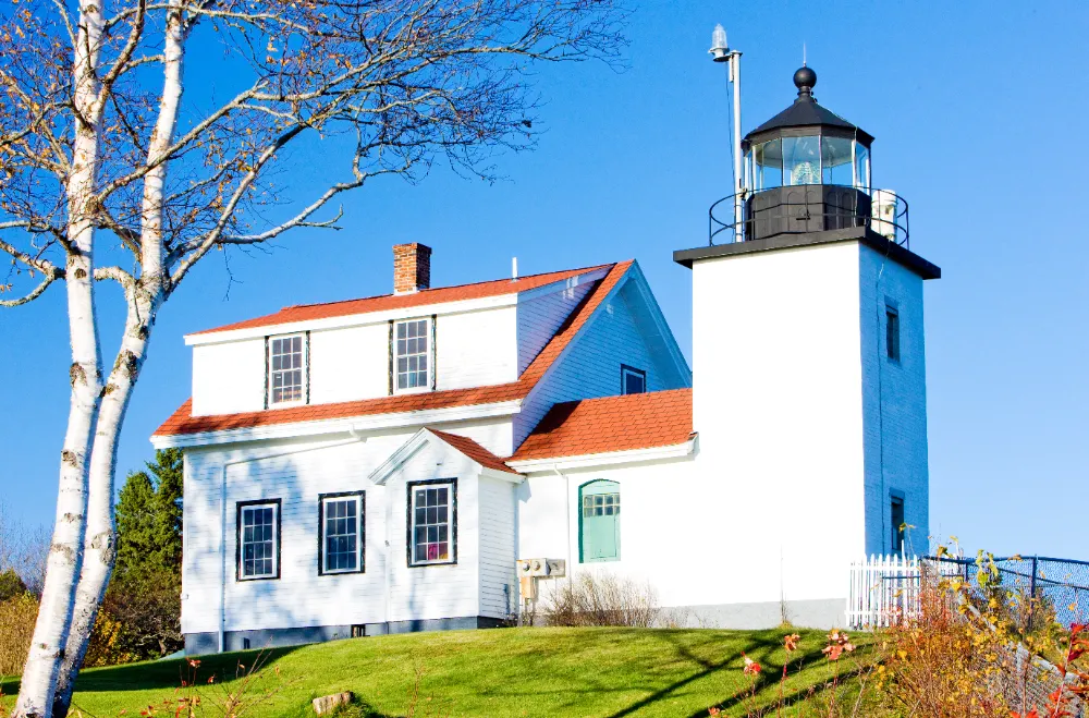 Fort Point Lighthouse in Stockton Springs, Maine, representing Restorations Unlimited’s CAD design and drafting services